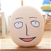 Jilijia Anime ONE PUNCH-MAN peluche Saitama bambola Angry versione Peluche Figura Cuscino Decorazione Giocattolo Peluche Figura Giocattolo Regalo per Bambini Fans Anime