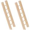 INOOMP 2pezzi Mini Scala in Legno Per Casa Delle Bambole Accessori Per Mini Case Decorazioni Per Scale in Miniatura Decorazioni Per Micro Scene Accessori in Miniatura