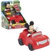 Just Play Disney Just Play Junior Mickey Mouse - Set da gioco composto da personaggio mobile Topolino e auto rossa, dai 3 anni in su