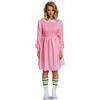 Disguise Costume da donna Undici rosa, costume ufficiale Stranger Things, Come mostrato, Women's Size Small (4-6)