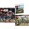 BRICKCOMPLETE Lego Set da 3 pezzi: 75378 Fuga con il BARC Speeder, 75345 501st Clone Troopers Battle Pack & 30680 AAT