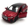 Toi-Toys Welly Modello di auto BMW IX 4 SUV veicolo in miniatura scala 1:39 / L 12cm rosso