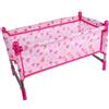 SunaOmni Culla per Bambole, Facile da installare, in plastica Resistente e Tessuto, per Bambole, Giocattolo per Giochi di Ruolo, Accessori per, Regalo per Bambine dai 4 Anni in su, Passeggino per