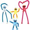 Pesoncarl 4 Pezzi Robot Giocattolo Fidget, Tubi Telescopici Pops Giocattoli Sensoriali per Bambini Piccoli, Giocattoli Educativi Robot Bomboniere per Bambini 3-9 Anni Ragazzi Ragazze per Feste