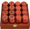 SDFSDE Set di scacchi cinesi tradizionali Xiangqi, classici giochi da tavolo educativi strategici con pezzi in palissandro, scacchiera in pelle e scatola portaoggetti.(3.8 x 1.5cm/1.5 x 0.6in)