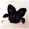 TOPLITHE Peluche pipistrello Kuscheltier, animali di peluche pipistrello bianco nero Kawaii Giocattolo angelo diavolo for ragazze Ragazzi Compleanno Halloween (Size : Black)