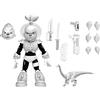 NECA Usagi Yojimbo - Action figure da collezione in scala 1:7, Space Usagi Yojimbo in bianco e nero