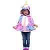 Rubie's Rubies Costume Mantello Super Unicorno per bambine e bambini, Mantello con cappuccio da unicorno, Ufficiale Rubies per Carnevale, Halloween, Feste, Natale