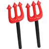 KONTONTY 2 Pezzi Due Forcone Gonfiabile per Halloween Accessori Costume per Diavolo per Feste e Cosplay Facile Inflazione e Design Portatile