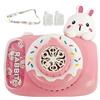 BeVistoso Soffiatori Automatici per Bolle, Macchina per Bolle a Forma di Fotocamera per Bambini con Luci, Cinturino e Confezioni di Ricarica, Articoli per Feste per Interni ed Esterni, Stile-1, Macchina per Ba