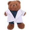 Warmhm Orsetto Medico Peluche Marrone, Morbido e Coccolabile, per Ragazzo Ragazza | Peluche, Cotone PP e Tessuto, Design Adorabile con Abito Medico, per Lauree, Visite e Feste
