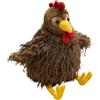 KUKUShining Peluche Di Pollo, Tenero Pupazzo Soffice Gallo Pulcino Giocattolo Di Peluche Giochi Interattivi For Bambini(Brown,40cm/15.75in)