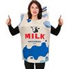 Generico Costumi Halloween Per Adulti | Costume Festivo Cartone Del Latte | Divertenti E Originali Per Cosplay, Eventi, Foto E Riunioni Familiari