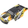 Asixxsix Guscio del Corpo Del'Auto RC, 1/16 Scala Pvc Arancione Accessori RC Auto Ricambi Eleganti per Scy, Parte Di Ricambio per Scy 16102Pro 1/16