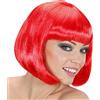 W WIDMANN MILANO Party Fashion Widmann- San Valentino Parrucca Caschetto con Frangia Donna, Rosso, One Size, L1070