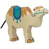 Holztiger 80165 - Figurina in Legno, Soggetto: Cammello con Sella