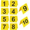AMZLORD Crime Scene Marker Marker Marker Acrilic Evidence Number Numero ID Tents Detective Scene Marker for l'omicidio Tema Game (10PC)