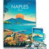 LLONGKT Puzzle di Napoli da 1000 pezzi per adulti e adolescenti, giocattoli, giochi educativi, ottimi regali e giocattoli 26x38cm