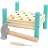 BESPORTBLE Giocattolo in Legno per Ragazzo Ragazza Martello e Chiodi, Set Educativo per Sviluppo Coordinazione Mano-Occhio e creatività, Adatto a Bambini in età Prescolare