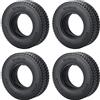 AXspeed RC Pneumatici Set di 4, 25mm Gomma con Spugna, Parti di Aggiornamento per 1/14 Tamiya Trailer Trattore Camion