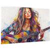 Zyupwjyy Donna Puzzle 5000 Pezzi Adulti, 5D DIY Puzzle Chitarra Pattern Design con Confezione Regalo per Regalo Donna, Attività Famiglie Impegnative Principianti per Home Wall Bedroom Decor 105 x 156 cm -957Y