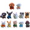 LALADEFIEE Mini Statuette di Cani in Resina 12 Pezzi per Micro Paesaggio