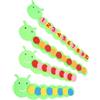 Toyvian Giocattolo Numerico di Ordinamento Bruco 4 Set Non Tessuto