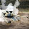 Efaso Carro armato telecomandato con funzione di tiro - Torre girevole a 360 gradi, suono e luce, modello 1:18, camouflage RC