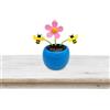 Generico Happy Dancing Solar Flower - Ornamento solare per auto girasole,Car Dashboard Decor Solar Powered, ornamento per auto solare portatile per cruscotto, scrivania, camera da