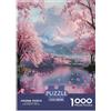 XKASKDFKE Puzzle in Legno Artee con ramo di ciliegio in fiore Colore Stampa Di Qualit Giochi Rilassamento E Intelligence Plant Di Artework 1000 Pezzi Artee Per Adulti E Bambini 38x26cm/1000pcs