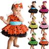 Generico Vestiti Carnevale Bambina Set Cavernicolo Costume per età della Pietra Costume Vestito Halloween Bambina 6 Mesi - 12 Anni con Bone Fiocco Fascia Costumi Halloween