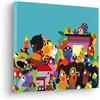 Komar Komar Encanto Colours of Columbia - Cornice portafoto per cameretta dei bambini, dimensioni: 40 x 30 cm