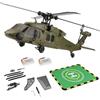 YUTT WL K170 UH-60L Black Hawk RC elicottero, 4CH RC elicottero militare con acceleratore regolabile, altitudine Hovering elicottero con display stand, Hobby in RC (RTF Version)