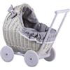 e-wicker24 Alles aus Weide Passeggino Bambole in Vimini Naturale Passeggino Giocattolo Bambina Carrozzina Bambole Passeggini Bambole Carrozzina Giocattolo Bambina Passeggino Passeggi per Bambola
