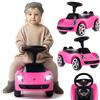 sun baby Macchina cavalcabile per bambini da 18 mesi - Porsche Carrera GT - volante con pulsanti, fari, adesivi realistici, fino a 30 kg, rosa