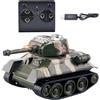 Uoqpty Carro Armato RC Per Bambini,Veicolo Giocattolo Telecomando | Modello Interattivo Per Bambini Attività STEM Giochi In Casa Giardino Serate In Famiglia