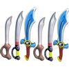 BESPORTBLE 6pezzi Spade Gonfiabili in PVC Spade da Pirata Creative Giocattoli Gonfiabili per Accessori per Giochi Ruolo per Feste Estive Halloween e Cosplay