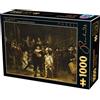 D-Toys 5947502873792/RE 01 - Puzzle da 1000 pezzi Rembrandt The Night Watch, multicolore