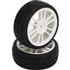 HERCHR 2PCS RC Pneumatici per Auto Ruote, 9mm Hex Wheel Cerchioni Drive Hub Pneumatico per Telecomando ZD Racing 1/16 16426 S16 EX16 RC Flat Car