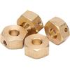 Alomejor Adattatori Esagonali per Ruote RC Esagonale per Ruote in Ottone da 12 mm Parti di Estensione di Ricambio RC(8mm)
