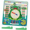 KONTONTY Calendario Cognitivo in Legno per Ragazzo Ragazza Giocattolo Didattico Orologio E Data Strumento Educativo Montessori Scuola