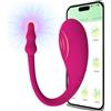 Generico Ov𝚎tto-V𝚒brante-con app da tel𝚎fono Telecomando V𝚒bratoriper Donne C𝚘ppia V𝚒bratoreper Donna-Professionale Piccolo-Cl𝚘toride Wireless S𝚎x-T𝚘ys-S𝚎xytoysys V𝚒br𝚊tore 10 modalità Silenzioso