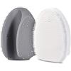 HieerBus Spazzola Pulizia Viso in Silicone Massaggiatore Esfoliante,Rimozione dei punti neri, pulizia dei pori, Ideale per le donne Uomini tutti i tipi di pelle (‎Grigio+bianco)