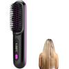 Nimedala Portable Straightener Brush - GoBrush PRO, Spazzola Riscaldata Per Capelli Portatile, Rechargeable & Cordless Straightener Brush (Nero)