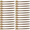 Healvian Spazzolino da Denti per Cura Orale in Bambù 50 Pezzi Setole Morbide Design Naturale Minimalista per Famiglia e Viaggio