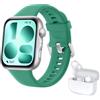 HUAWEI WATCH FIT 5 Verde+FreeBuds SE 4 Bianco, Schermo AMOLED HD da 1,82", Design Raffinato, Pagamento NFC, Rilevamento Cadute, Batteria a lunga durata, Monitoraggio della salute, 5 ATM, Android & iOS
