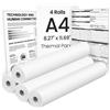 TATTMUSE Carta Thermique A4 4 Rouleaux (100 feuilles), compatibile avec (S4p)