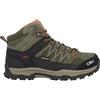 CMP Kids Rigel Mid Trekking Shoes Wp, Scarpe da trekking Unisex - Bambini e ragazzi, Salvia Oliva, 33 EU