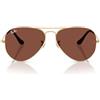 Ray-Ban Occhiali da sole Aviator Classic RB3025, oro/rosso, 58 mm