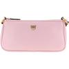 Pinko Borsa a Tracolla Half Moon Horizontal Mini, Rosa Chiaro, Pelle, 23 x 11 x 6 cm, Tracolla Regolabile, Chiusura con Cerniera
